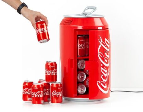 Coca Cola køleskab som en god gaveidé